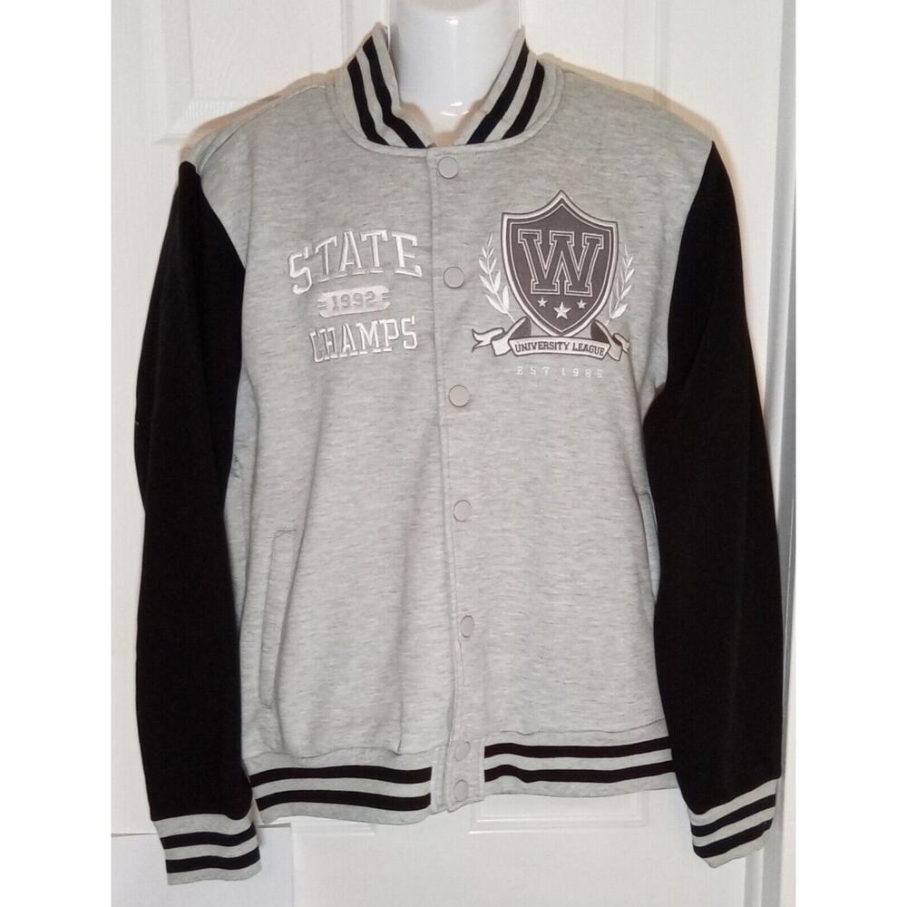 Black Pike State Champs Varsity Jacket Grey XL